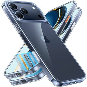 TORRASForiPhone17ProMax�P�[�X�y�ɏ㓧���E���ϖh�~�z�w��h�~�������΂ݖh�~3�{�ČRMIL�K�i�ϏՌ��X�g���b�v�z�[���t���{�^���t��6.9�C���`�uDiamondClear�v�N���A
