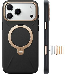 TORRASiPhone17ProMax�p�P�[�X�y�V���o���U�[�E�X�L���^�b�`�zOstandQ3���U�[�g�[��MagSafe�Ή������O�X�^���h360°��_��]�c�����Ή��}�O�l�b�g���ڊv�J�����R���g���[���{�^���ČR�K�i�ϏՌ�