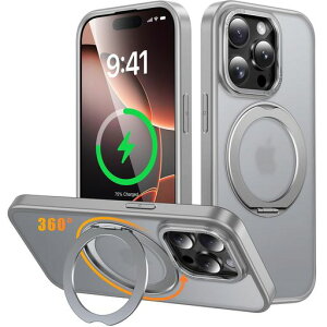 iPhone 13 Pro �p �P�[�X Magsafe�Ή� ���C�����X�[�d 360°��]�X�^���h �c�����Ή� Gunwon �X�}�z�P�[�X iphone13 Pro �p �ČR�K�i �ϏՌ� ������ �}�b�g�� �}�O�Z�[�t �h�w�� �����O �}�O�l�b�g����