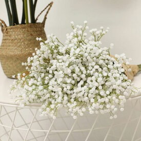 desikaky かすみ草 造花 10本セット 90頭/本 霞草 春の花 おしゃれ お世話不要 ブーケ 枯れない花 アーティシャルフラワー 花束 人工観葉植物 お祝い お見舞い プレゼント 店舗 玄関 部屋飾り …