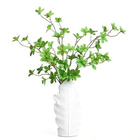 WillingYou フェイクグリーン ドウダンツツジ 4本セット 人工観葉植物 造花 インテリアグリーン 緑葉 ウォータータイプ 高さ70cm 本物そっくり リアル 室内装飾 オフィス リビング ダイニング…