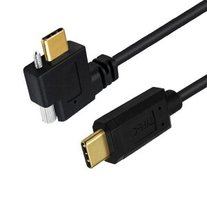 Cablecc 10Gbps USB 3.1 Type-C �I�X - �V���O�����b�N�܂݃l�W USB-C ������/�E�p�x�f�[�^�P�[�u�� �p�l���}�E���g�^�C�v 1M