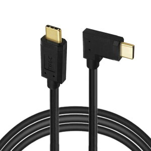 CY�P�[�u�� USB3.1 Type-C�I�X - USB-C����90�x��/�E�p�x10Gbps�f�[�^�P�[�u�� 65W