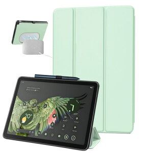 SSS�EGRGB Google Pixel Tablet 11�C���` �p�P�[�X 2023�N���� ���߉\�Ȏ���p�ی� �O�܂�X�^���h �X�����J�o�[ �y���V���z���_�[�t�� �[�d�X�s�[�J�[�h�b�N�Ή� ���C�g�O���[��