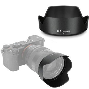 JJC �\�j�[ ALC-SH174 �݊� �����Y�t�[�h �\�j�[ FE 20-70mm F4 G �����Y �Ή� SEL2070G �p �����Y�t�[�h �t�� �����Y�ی� �G���h�~ �U72mm �t�B���^�[�ƃ����Y�L���b�v�̑����e���Ȃ� �B�e���ʂ����c