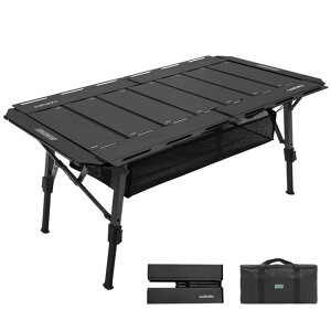 ARURU IGT�L�����v�e�[�u�� 3.5���j�b�g �܂肽���ݎ� �A���~�� �������߉\ �g���p�l���Ή� ���[�ܕt�� BBQ�E�A�E�g�h�A�E�L�����v�ɍœK�y�u���b�N�z