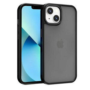 PinLiSheng �Ή�iPhone 13 mini �P�[�X �}�b�g ������ �����{�^�� �ϏՌ� ���ɗD�����G�� �w��h�~ �ČRMIL�K�i ���ϖh�~ �X�g���b�v�z�[���t�� �X�}�z�P�[�X (�u���b�N)
