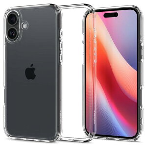 Spigen �y�n��18�N�̋Z�p�́ziPhone 16 Plus �P�[�X �N���A MagSafe�Ή� �ϏՌ� �X�g���b�v�z�[�� ���ϖh�~ �o���p�[ �ČRMIL�K�i �E���g���E�n�C�u���b�h ACS08069 (�N���X�^���E�N���A)