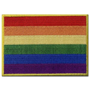 LGBT���C���{�[�t���O�h�J�̃o�b�W�̃A�C�����t���܂��͖D���t���郏�b�y��
