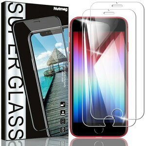 Nutmeg�y2������ziPhonese3/se2�p�̃K���X�t�B����iPhoneSE��3����/��2����/iphone8/iphone7�p�̃t�B�������{���Ɏq�f�ރA�C�t�H��se3/se2�p�̕ی�t�B����