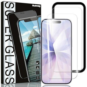 Nutmeg�y2������ziPhone16Pro/iPhone17�p�̃K���X�t�B�����K�C�h�g�t����phone17/16Pro�p�̃t�B�������{���Ɏq�f�ރA�C�t�H��17�p�̕ی�t�B����