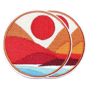 Harsgs2PCStheBrilliantMountainsPatchEmbroideredAppliqueBadgeIronon/SewonPatchesEmblemPatchDIYAccessories