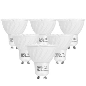 5W LED�d�� 400lm 50W�`�n���Q���d������ GU10���� �����s��90�x�L�pLED �X�|�b�g���C�g�A�����F6000k�A95Ra���F�� PSE�F�؍ς� (6�Z�b�g)