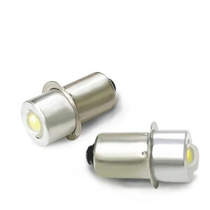 2 �� P13.5S 6V-24V LED �d�� 1W 6000k �� (6V 9V 12V 16V 18V 24V) LED�d�� ���C�g�����p