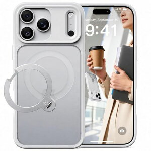 CASEKOO iPhone 18Pro/17 Pro �p �P�[�X �y2026�ō�����&��_360�x��]�zMagSafe�Ή� �ČRMIL�K�i 360°�S�����ϏՌ� �y���c�����E�p�x���R�����z �ő�25W�}���[�d�Ή�