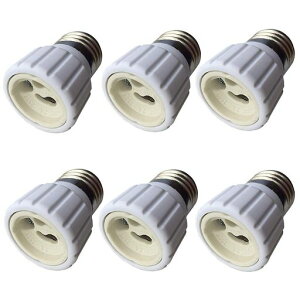 DZYDZR LED�d���\�P�b�g�x�[�X E26�E�������GU10 �����v�z���_�[�ϊ��A�_�v�^ 6��