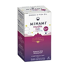 モアEPA キッズ +ビタミンD3 60粒 MorEPA MINI SMART FATS Plus Vitamin D MINAMI NUTRITION