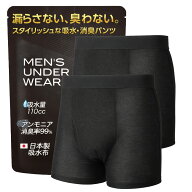 [SUNSNOVA] 110cc 前開き 尿漏れパンツ 男性用 失禁パンツ ボクサーブリーフ 日本製吸水布 メッシュ生地