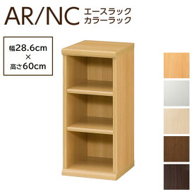 大洋 カラーラック 幅30cm 高さ60cm 日本製 オープンラック 本棚 書棚 木製 収納 カラーボックス シェルフィット AR6030 NC6030 ARNC6030