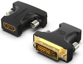 【11月10日まで!2個購入でポイント5倍】VENTION HDMI Female to DVI (24+1) Male Adapter AILB0 双方向転送 1080P 60Hz 金メッキ アダプター ゲーム モニター ディスプレイ PC PVCシェル HDMIオス DVIオスケーブル