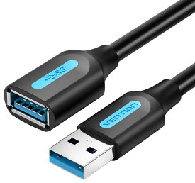 VENTION USB3.0延長ケーブル Aオス-Aメス 高速転送 5Gbps 高耐久 PVC 0.5m 1m 1.5m 2m 3m USB延長ケーブル 高速 ノートパソコン デスクトップ 車載 スマートフォン タブレット ゲーム機 ニッケル USB2.0互換