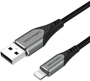 VENTION USB 2.0 A to Lightning Cable 0.5M Gray Aluminum Alloy Type CgjOP[u iPhone11 iPhone12 iPhone12 Pro iPhone12 Pro Max iPhoneSE2 [d MfiF؃P[u AppleF