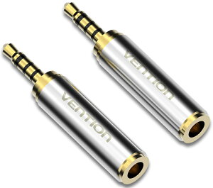 VENTION VAB-S02 3.5mm Female to 2.5mm Male ϊAUXA_v^[ Gold lbg[N Ӌ@  wbhz Xs[J[ ڑ ϋv