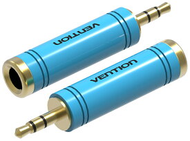 VENTION VAB-S04-L 6.5mm Female to 3.5mm Male アダプター Blue 交換アダプター ネットワーク周辺機器 オーディオジャック ステレオアダプター 互換性 変換プラグ