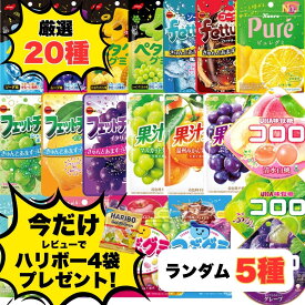 グミ 詰め合わせ プレゼント 人気 福袋 20種 おまかせ5種 重複なし 個包装 コロロ ピュレグミ 果汁グミ ペタグーグミ コロロ つぶグミ フェットチーネ おやつ プレゼント 送料無料 ポイント利用 ポイント消化