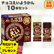 【今だけ！セール終了までP5倍＋レビューでえいようかんプレゼント！】えいようかん チョコ 10本セット …