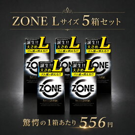 コンドーム Lサイズ ゾーン ZONE ラージサイズ 6個入×5個 ジェクス 大きいサイズ 避妊具 薄い ゴム うすいゴム ゴム感ゼロ 生感覚 生 女性に優しい 中身が分からない梱包 避妊用品 避妊 ポイント