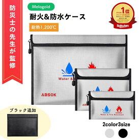 【マラソン期間(11/20 20時～)ポイント2倍】＼楽天ランキング1位／ 【防災士監修】 耐火バッグ 耐火ケース 防火袋 耐火金庫 耐火袋 防火バッグ 防火ケース セーフティーバッグ 収納 防水 防災
