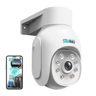 【Sovmiku製 ネットワークカメラ】防犯カメラ 5倍ズーム　パンチルト　IPカメラ PTZ　300万画素　1536P　…