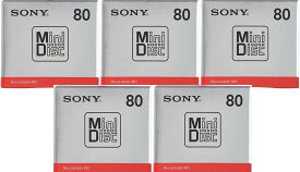 【まとめ買い5枚セット】SONY MD（ミニディスク） 録音用 80分 1枚パック MDW80T
