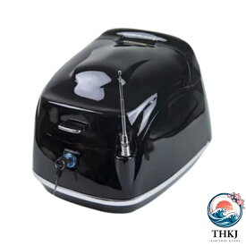 【全品2点で5%OFF】バイク用 リアボックス ケース バイク用ボックス 着脱可能式大容量 原付 スクーター フルフェイス収納可能 ヘルメット入れ 汎用 アンテナ飾り