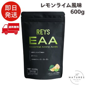 REYS レイズ EAA 山澤礼明 完全監修 必須アミノ酸 9種配合 レモンライム風味 600g ベータアラニン 1日分のビタミンB群3種配合 国産