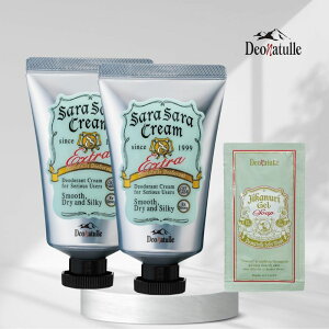 【医薬部外品】 デオナチュレ さらさらクリーム 2個 (45g×2) + さらさらパウダーサシェ 2個