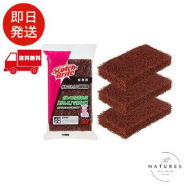 3M たわし がんこ スポンジ 業務用 コゲ落とし 3個 スコッチブライト GANKO CHUBO 3P