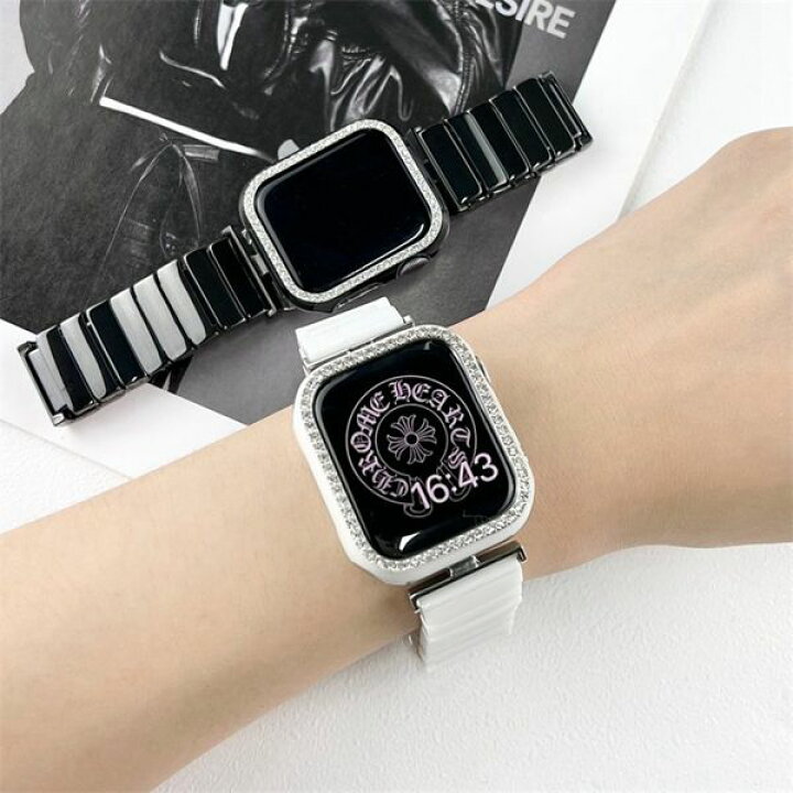 楽天市場】apple watch バンド apple watch ケース付き フレーム保護 