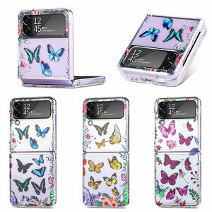 galaxy z flip5 P[X  ܂肽݃X}[gtH fB[X Ռz galaxy z flip4 P[X NA TX MNV[ Z tbv4 5g wh~ SamsungیP[X