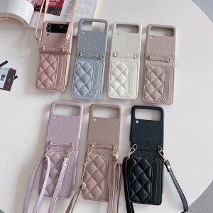 galaxy z flip5 ケース カード収納 galaxy z flip4 ケース ショルダー 折りたたみスマートフォン galaxy z flip3 サムスン ギャラクシー Z フリップ4 5g 落下防止 衝撃吸収 Samsung保護ケース