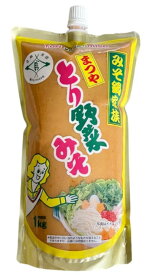 まつや とり野菜みそスパウト 1kg 味噌 鍋 調理 調味料 万能調味料 みそ 鍋の素 ※賞味期限2026年10月10日