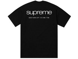 SUPREME シュプリーム トップス 23AW 新品 黒 NYC Tee ニューヨーク Tシャツ BLACK 23FW バックプリント