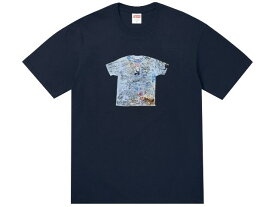 SUPREME シュプリーム Tシャツ トップス 24SS 新品 紺 30th Anniversary First Tee NAVY 30周年 ファースト Tシャツ アニバーサリー