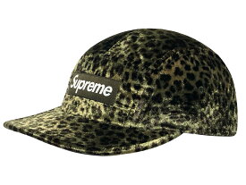 SUPREME シュプリーム キャップ 24SS 新品 カーキ Leopard Velvet Camp Cap レオパード ベルベット キャンプ ボックスロゴ Olive