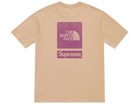 SUPREME シュプリーム トップス ノースフェイス コラボ 24SS 新品 カーキ The North Face S/S Top Tee バックプリント Tシャツ KHAKI ボックスロゴ