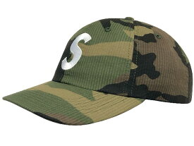 SUPREME シュプリーム キャップ 24SS 新品 迷彩 Seersucker S Logo 6-Panel cap シアサッカー エス ロゴ 6パネル キャップ WOODLAND CAMO カモ柄