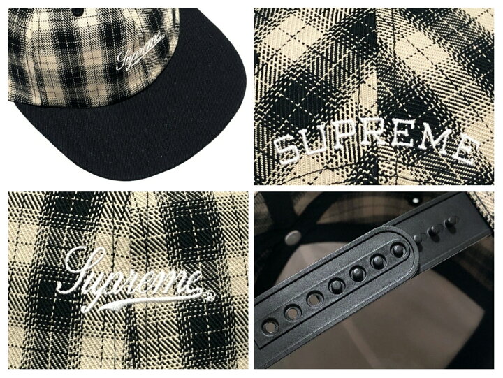 楽天市場】SUPREME シュプリーム 24SS 新品 黒 チェック Script Logo 6 