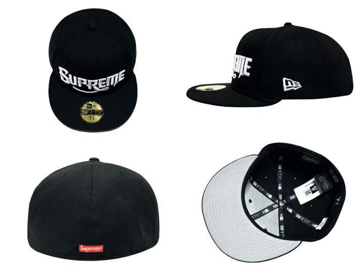 楽天市場】SUPREME シュプリーム キャップ ニューエラ コラボ 24AW 黒 