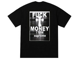 SUPREME シュプリーム Tシャツ トップス 24AW 新品 黒 Fuck Money Tee ファック マネー Tシャツ BLACK 十字架 バックプリント 24FW